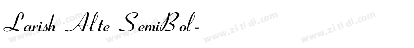 Larish Alte SemiBol字体转换
